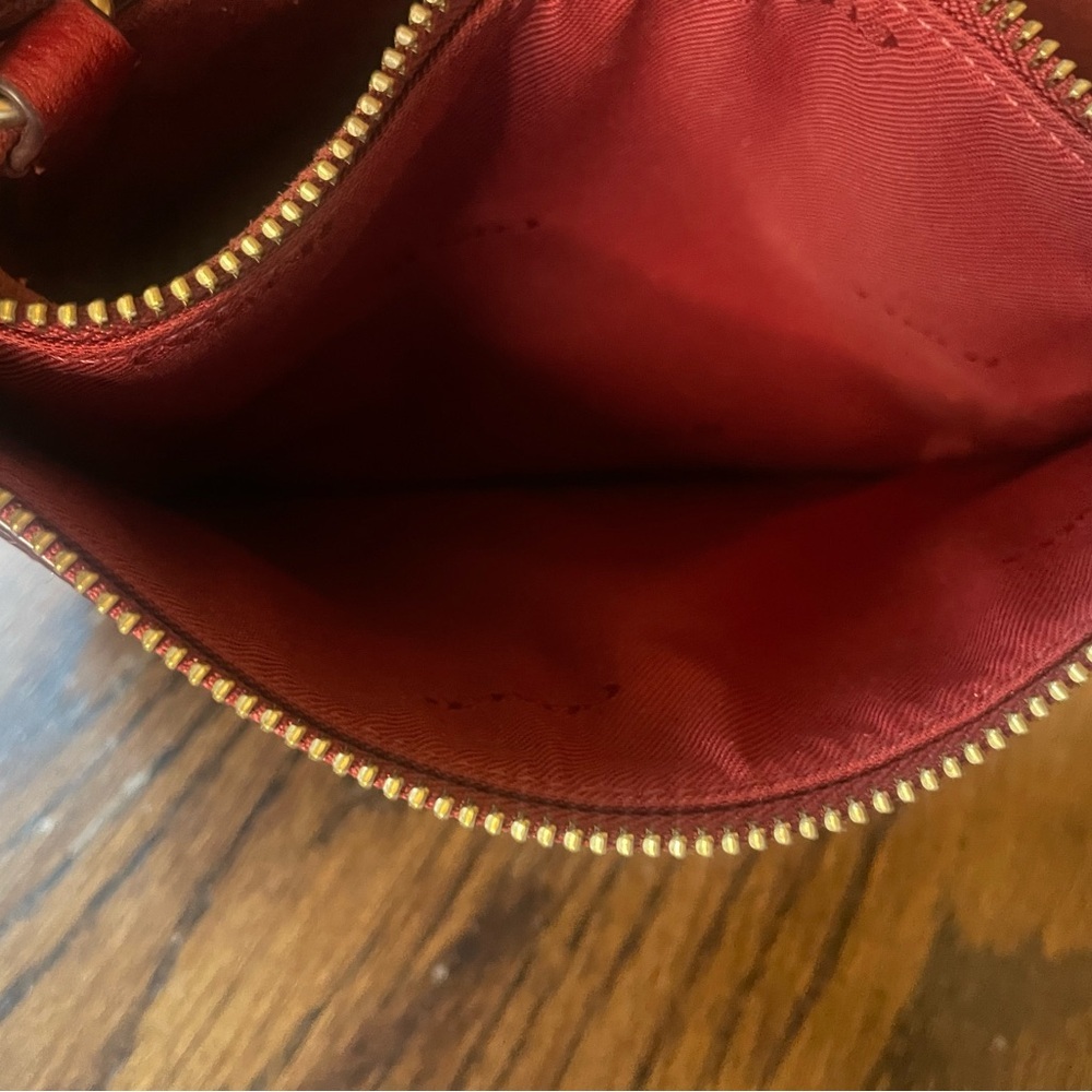 Coach Slim Turnlock Crossbody Bag in‎ Brick Red - Picture 13 of 16